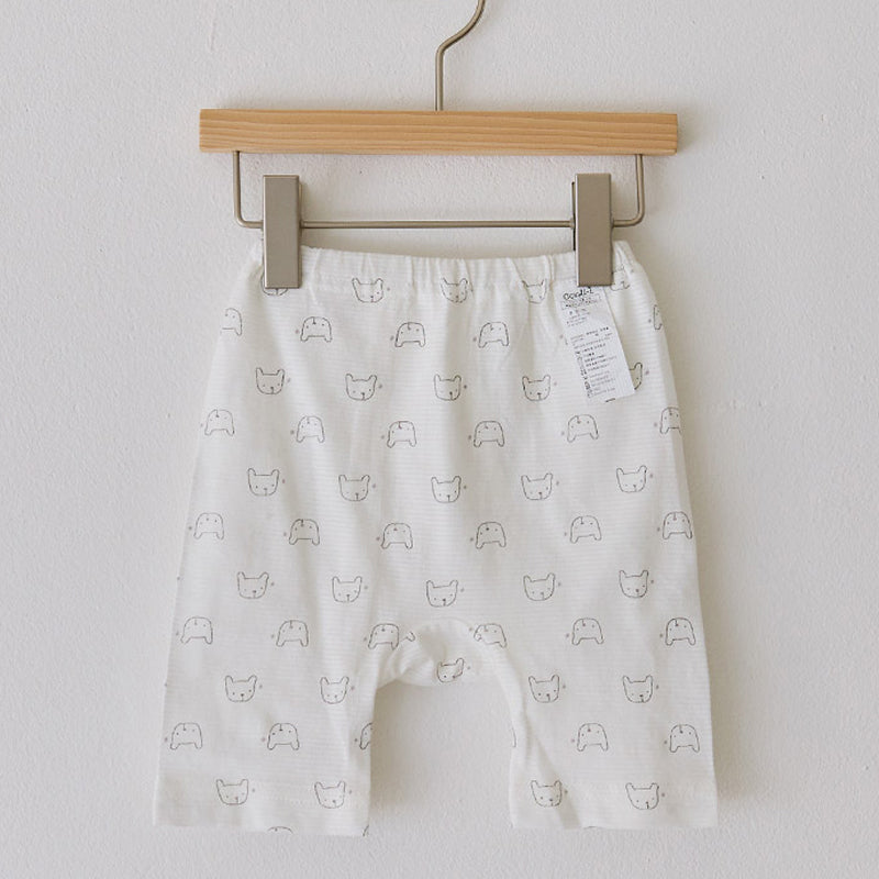 Kids Summer Short Shirt Cotton Cool Mesh Pajamas Set - Soft Bear