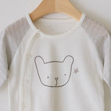 Kids Summer Short Shirt Cotton Cool Mesh Pajamas Set - Soft Bear