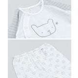 Kids Summer Short Shirt Cotton Cool Mesh Pajamas Set - Soft Bear