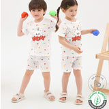 Korean Summer Short Shirt Pajamas Set-Xday