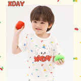 Korean Summer Short Shirt Pajamas Set-Xday