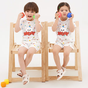 Korean Summer Short Shirt Pajamas Set-Xday