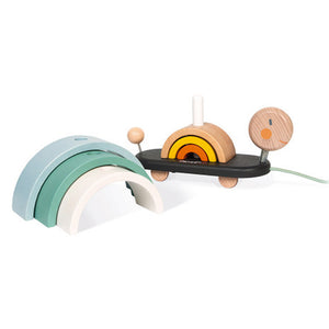 Janod Sweet Cocoon Wooden Rainbow Turtle