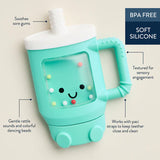 Itzy Ritzy Sweetie Shake Plus™ Rattle & Teether - Tucker the Tumbler