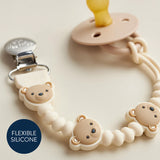 Itzy Ritzy Sweetie Strap Plus - Theo the Bear