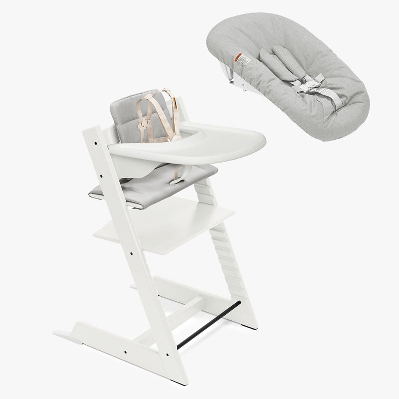 Stokke Tripp Trapp High Chair2 with Cushion, Newborn Set and Stokke Tray