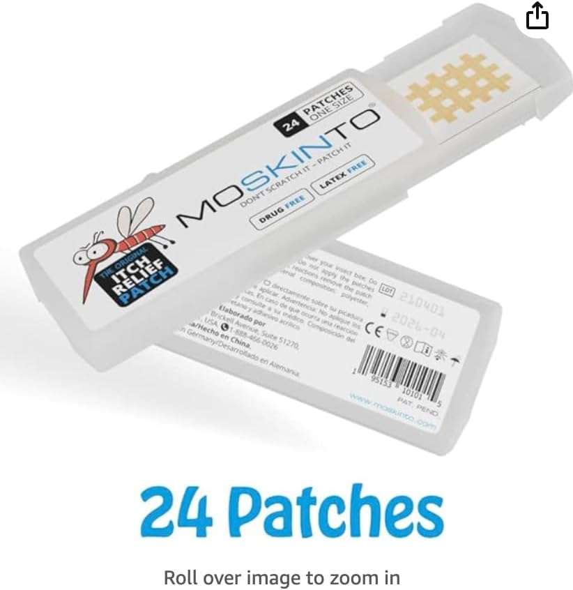 Moskinto The Original Mosquito Itch Relief Patches 24 Count