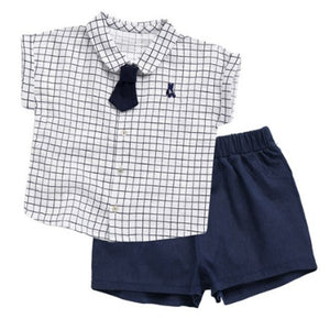 Toddler Boys 4-Piece Chess-Inspired Suit Set