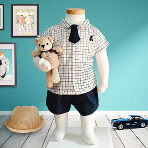 Toddler Boys 4-Piece Chess-Inspired Suit Set