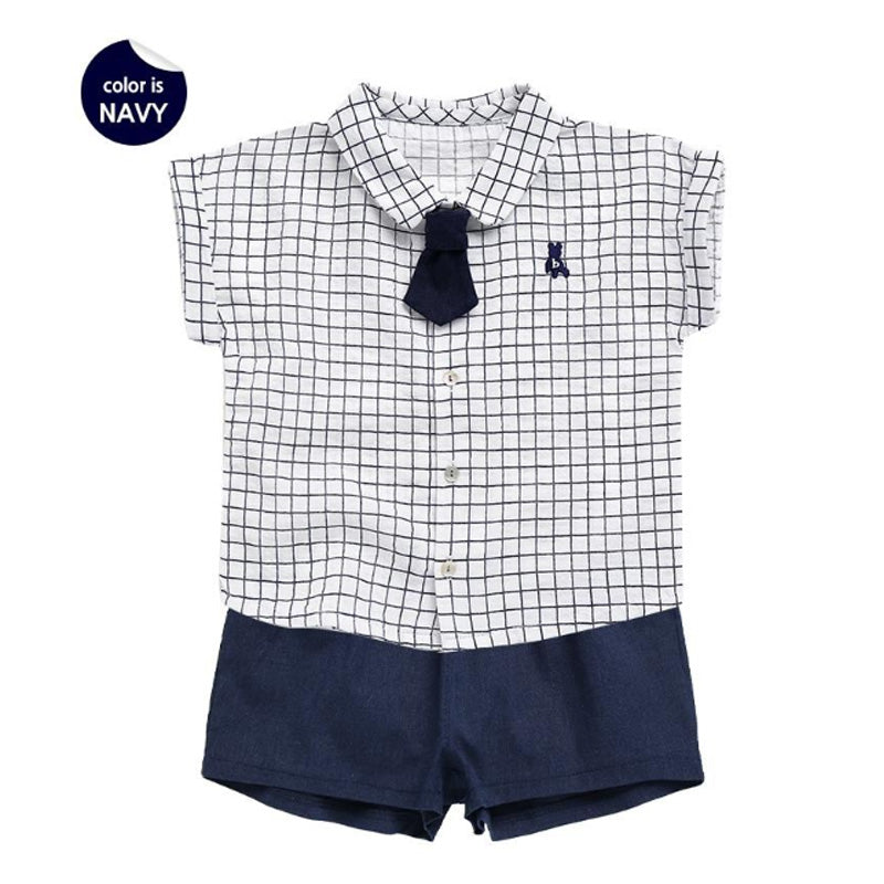 Toddler Boys 4-Piece Chess-Inspired Suit Set
