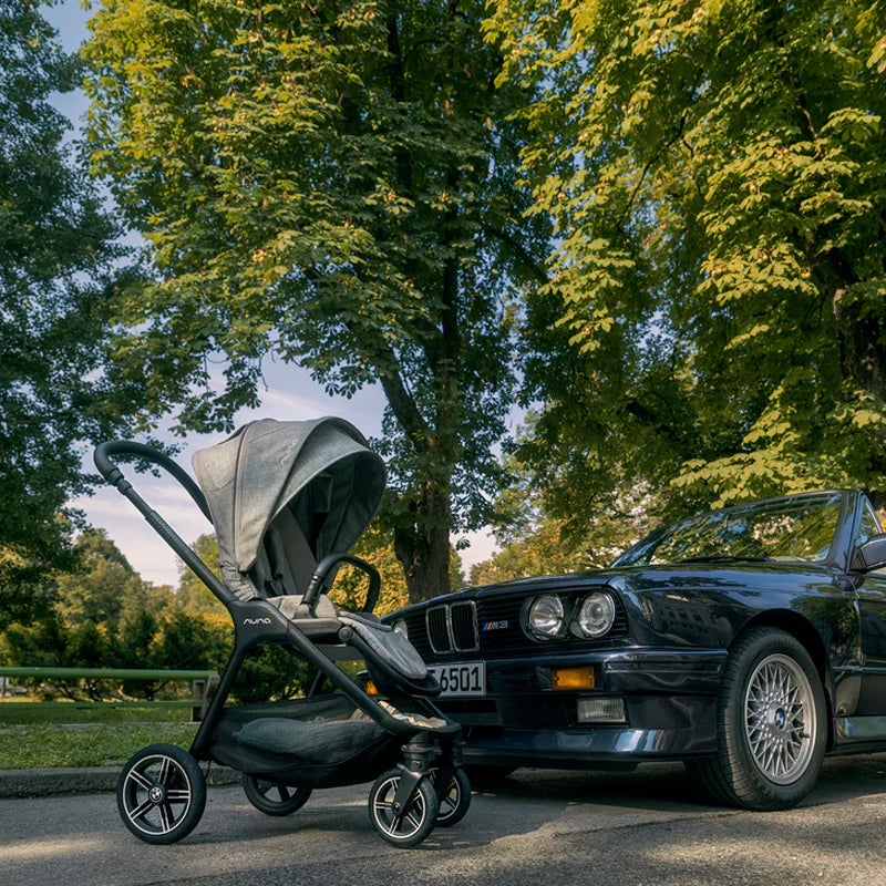 nuna 3 wheel stroller Nuna X BMW TRIV Next Compact Stroller in Graphene – Bebeang Baby