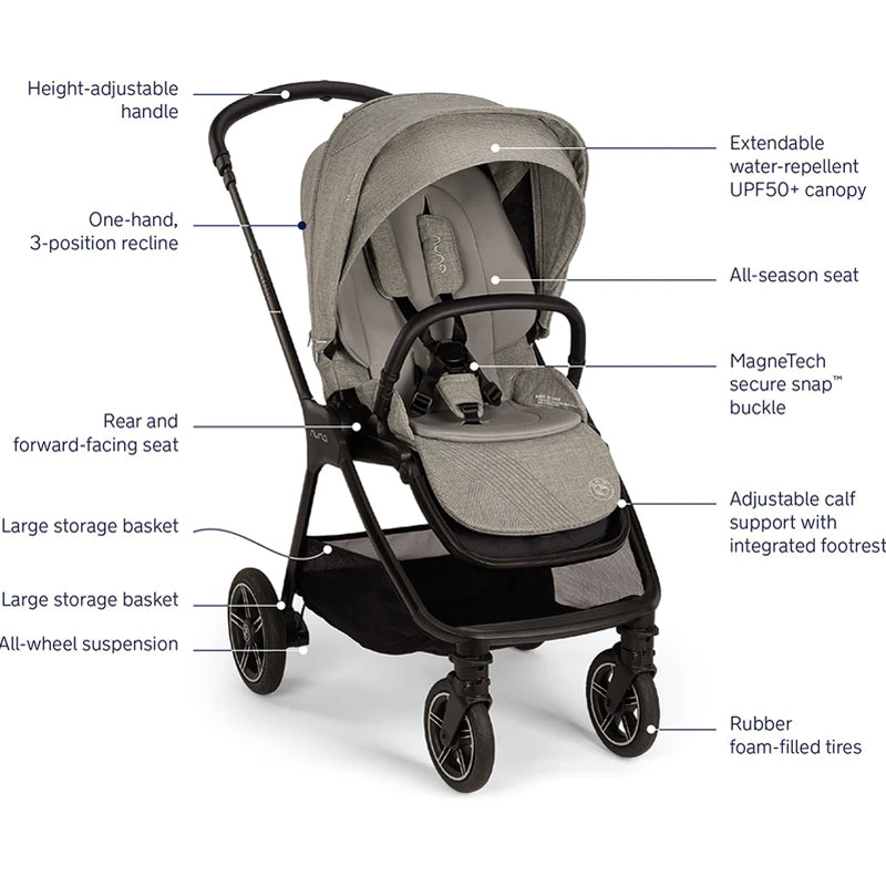 Nuna X BMW TRIV Next Compact Stroller in Graphene – Bebeang Baby