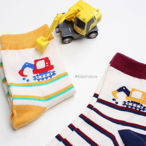 Korean Kids Tron Mesh Non-Slip Ankle Socks 5Pair Set