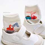 Korean Kids Tron Mesh Non-Slip Ankle Socks 5Pair Set
