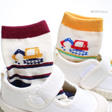 Korean Kids Tron Mesh Non-Slip Ankle Socks 5Pair Set