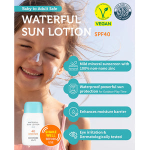 Goongbe Waterful Sun Lotion Mild SPF 40, 2.82 fl.oz.