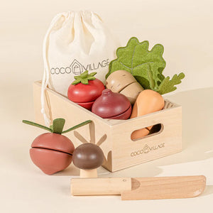 Coco Village Wooden Vegetables playset