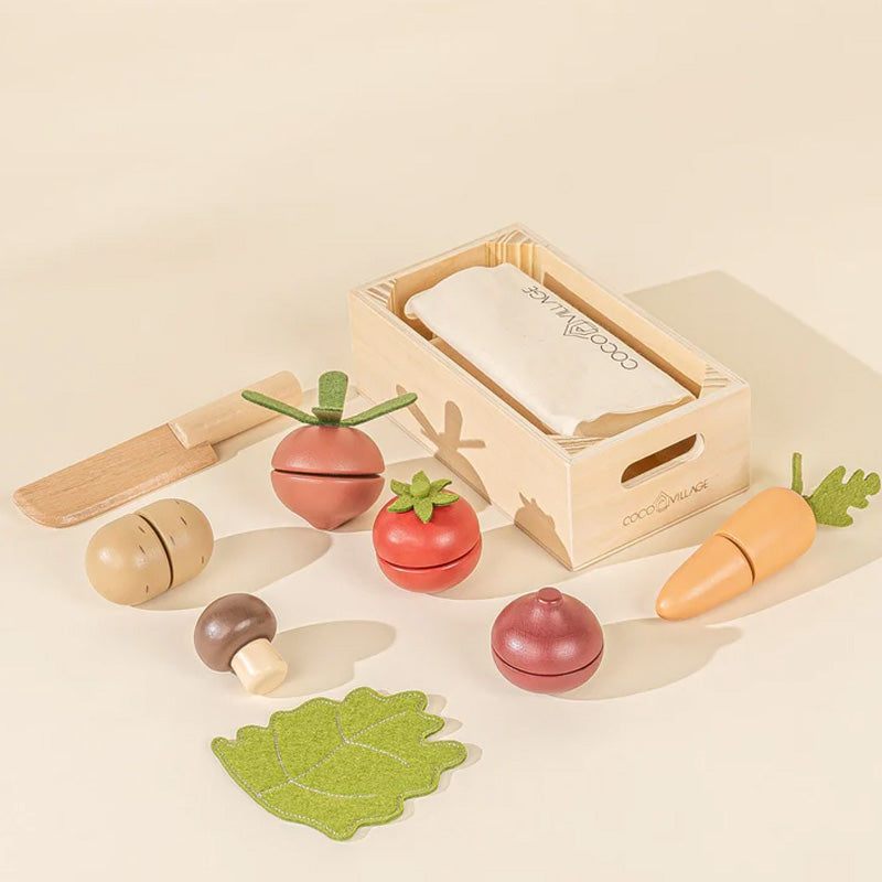 Coco Village Wooden Vegetables playset