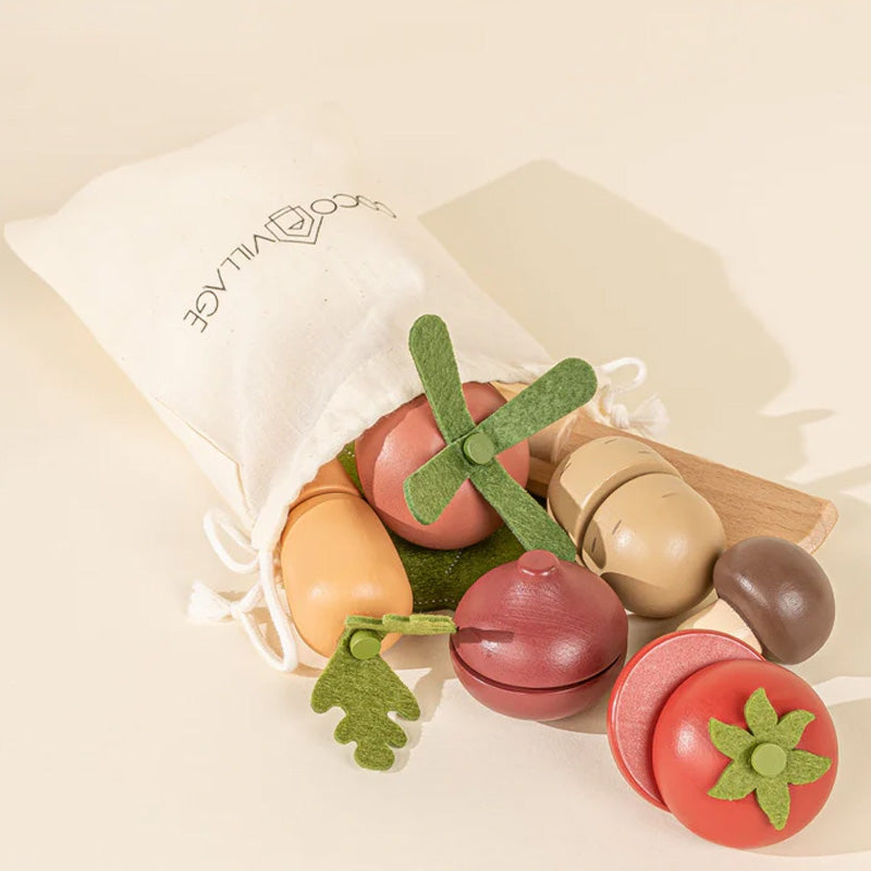Coco Village Wooden Vegetables playset