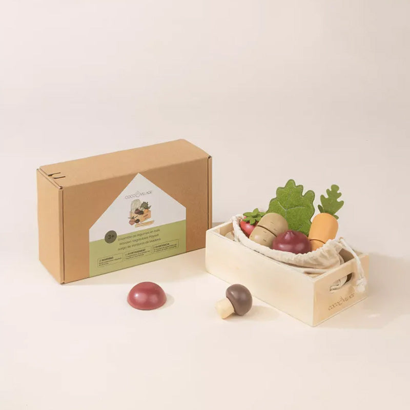 Coco Village Wooden Vegetables playset