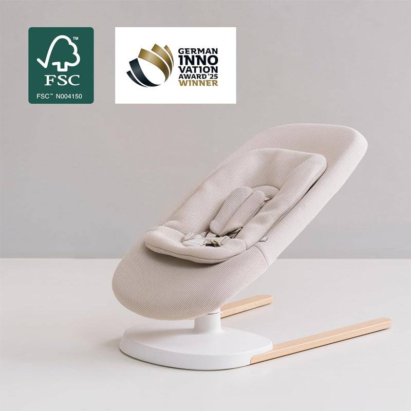 stokke bouncer greige Stokke Yoga Baby Bouncer & Swing – Bebeang Baby