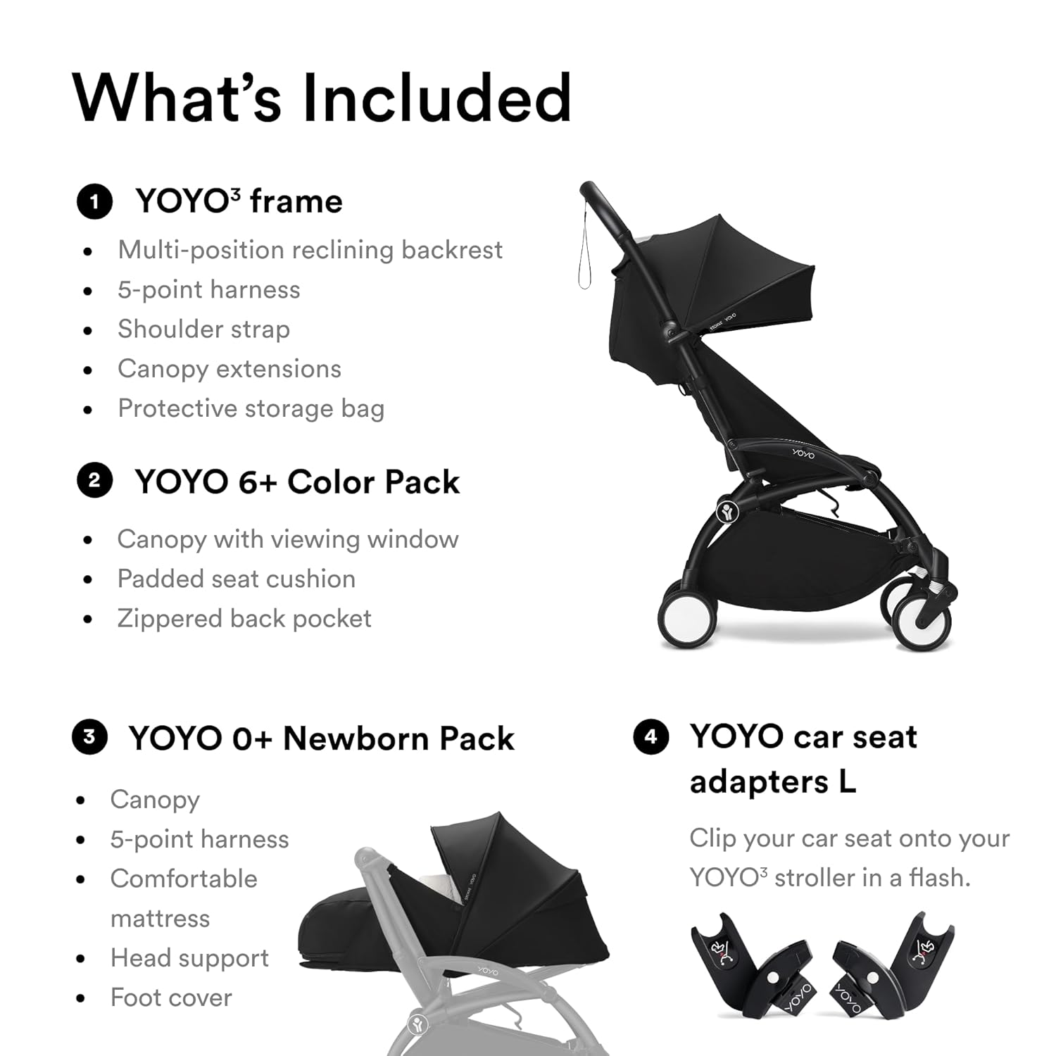 Stokke YOYO3 from Newborn to Toddler (Stroller+Adapter+Newborn Pack) – Bebeang Baby
