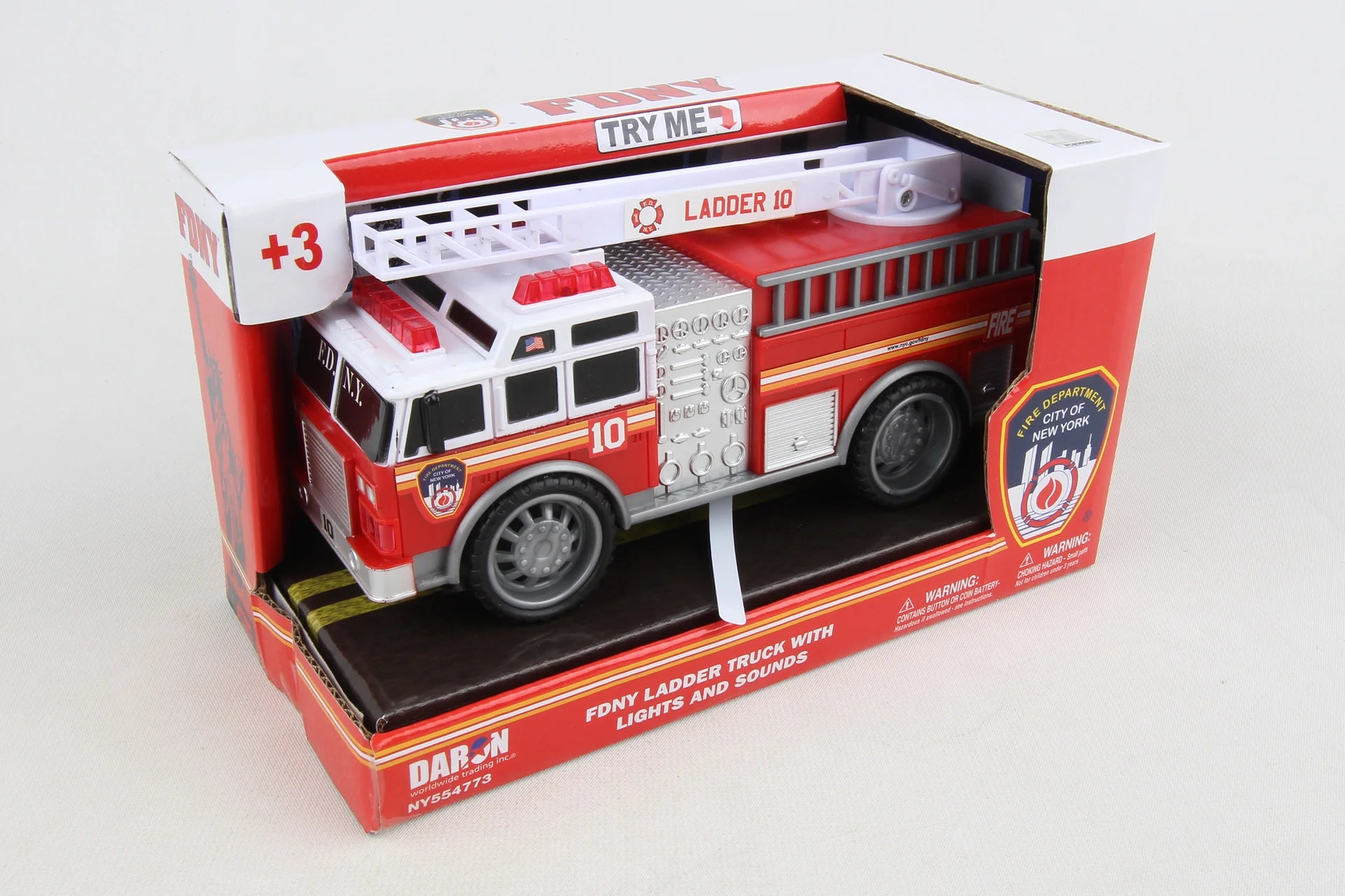 Daron FDNY FIRE TRUCK W/LIGHTS & SOUND