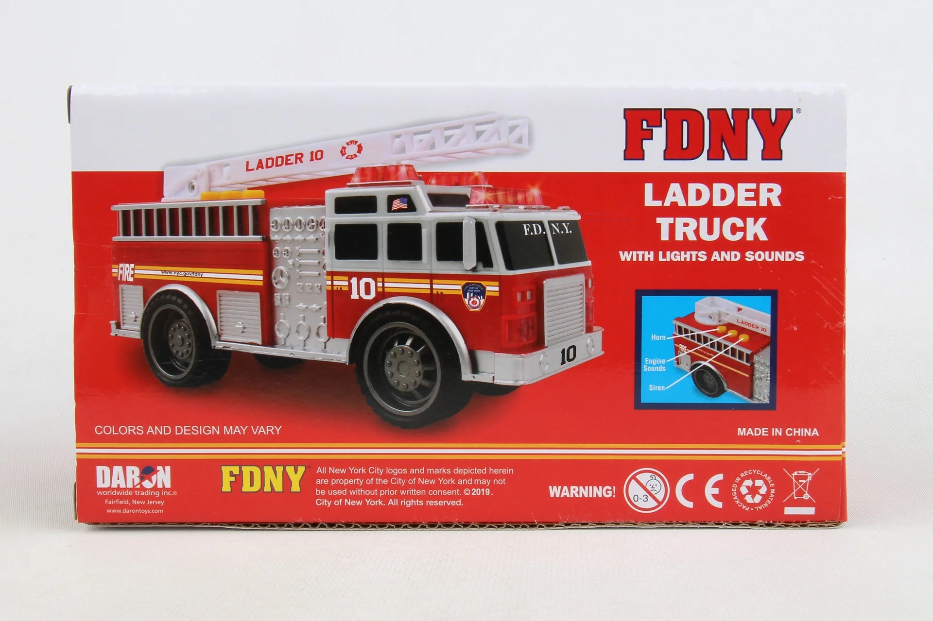Daron FDNY FIRE TRUCK W/LIGHTS & SOUND