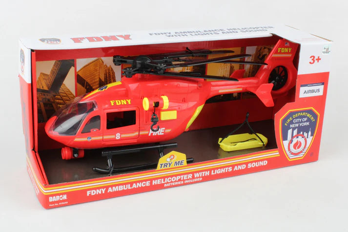 Daron FDNY AMBULANCE HELICOPTER W/LIGHTS & SOUND