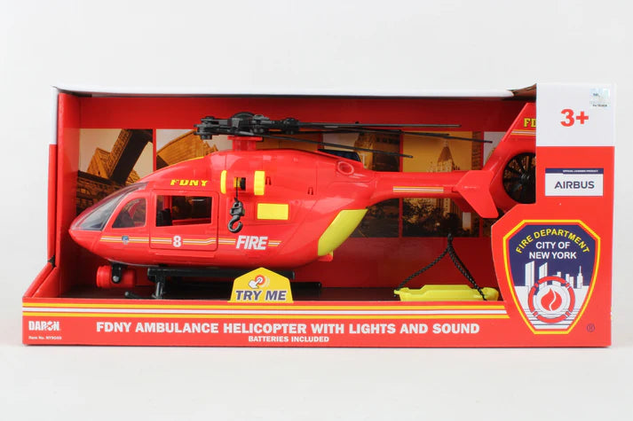 Daron FDNY AMBULANCE HELICOPTER W/LIGHTS & SOUND