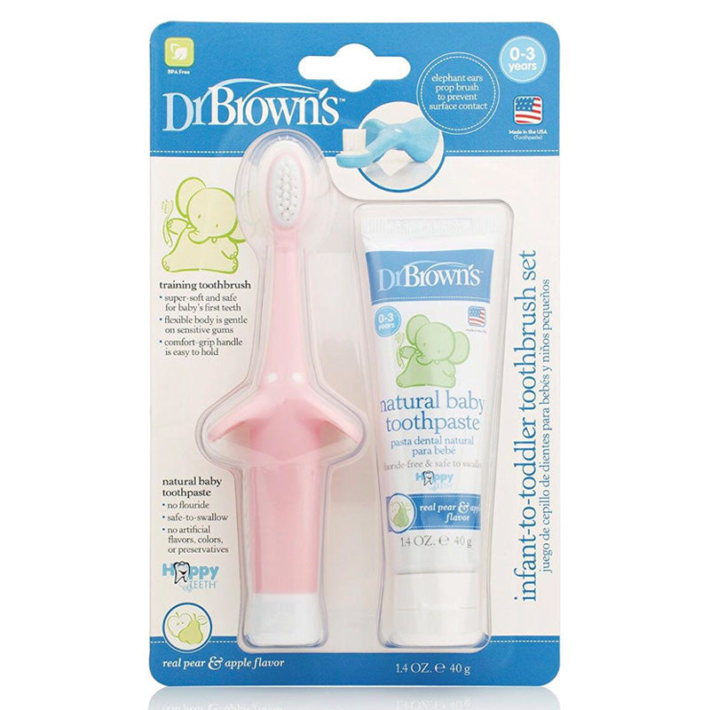 Dr. Brown's Infant-to-Toddler Toothbrush Set