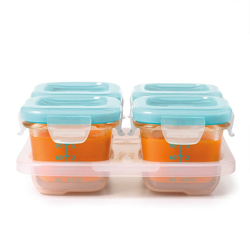 Oxo Tot Glass Baby Storage Blocks 4oz – Bebeang Baby