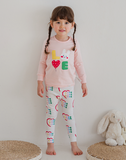 Single Spandex Fabric Pajamas set-Love me