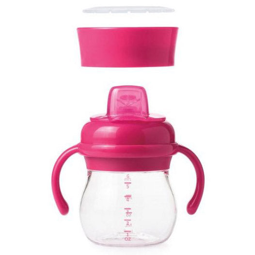 OXO Tot Transitions Straw Cup with Handles 6 oz - Pink