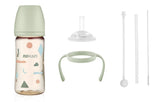 Moyuum All in one Feeding Bottle Set 270ml ( Bottle + Straw Set , No Nipple)