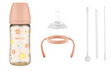 Moyuum All in one Feeding Bottle Set 270ml ( Bottle + Straw Set , No Nipple)