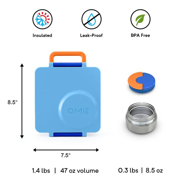 OmieLife OmieBox Thermos Insulated Bento Box — Simply Green Baby