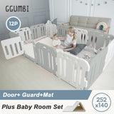 GGUMBI Plus Baby Room Set 252 x 140 (Basic Guard + Clean Mat)