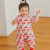 Kids Long sleeping vest - Cherry