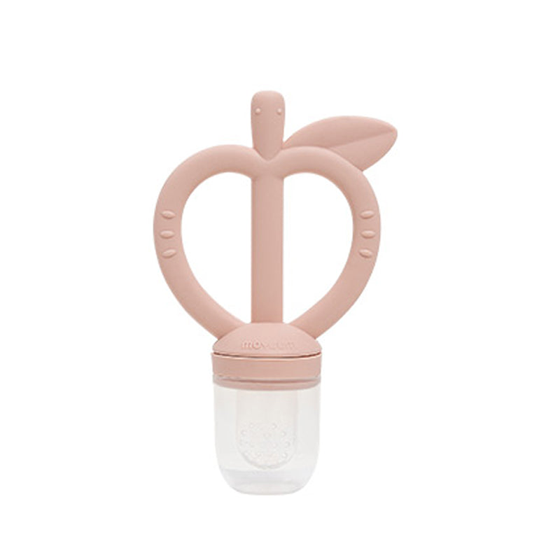 Moyuum Platinum Silicone Apple Baby Teether & Fruit Feeder
