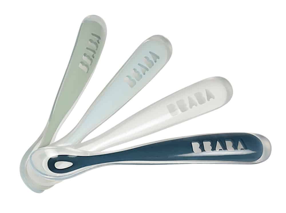 Beaba First Stage Silicone Baby Spoons Set of 4