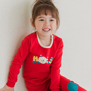 Spandex Brushed Fabric pajamas set-Happy Holly