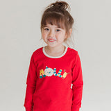 Spandex Brushed Fabric pajamas set-Happy Holly
