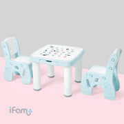 iFam Children cute cartoon Learning Tables and Chairs Set
