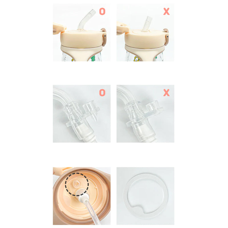 UBMOM Replacement Straw Nipple & Gravity Straw Set
