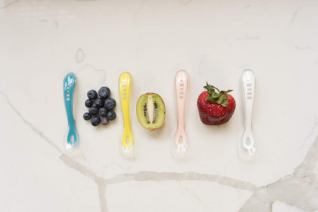 Beaba First Stage Silicone Baby Spoons Set of 4 – Bebeang Baby