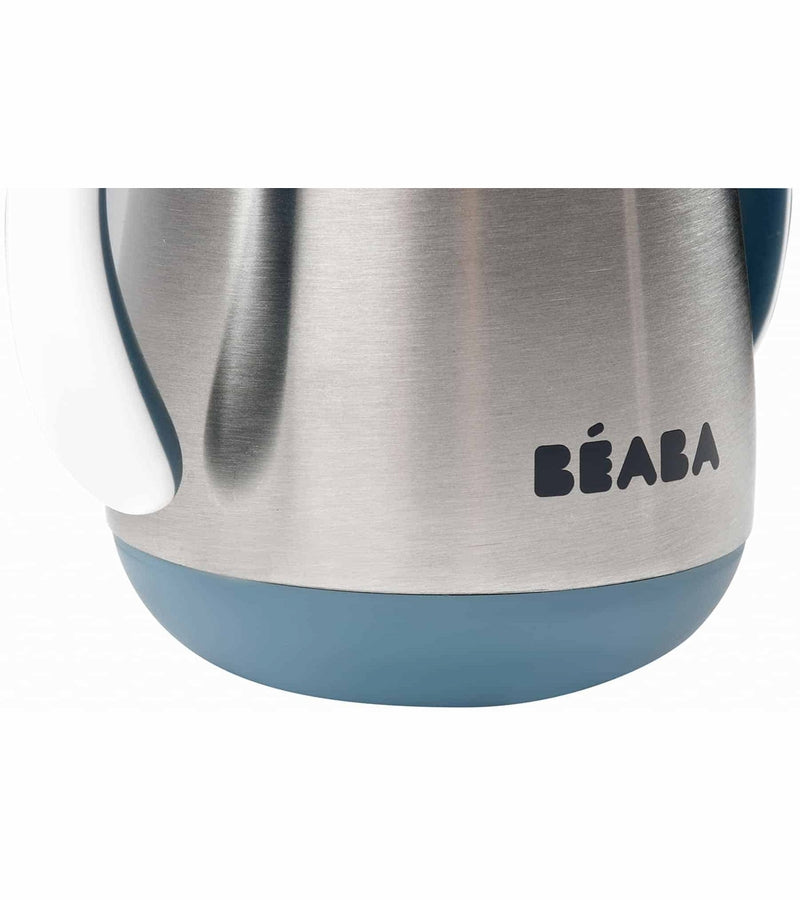Beaba Stainless Steel Straw Sippy Cup with Handles, Toddler /Baby Insulated  Cup, 8+ mths, 8.5 oz, Charcoal