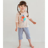 Summer Short Shirt Pajamas Set - Corn