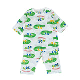 Summer Short Shirt Pajamas Set - Croco