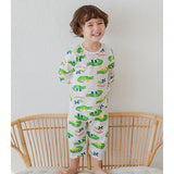 Summer Short Shirt Pajamas Set - Croco